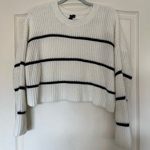 Cropped Striped Sweater